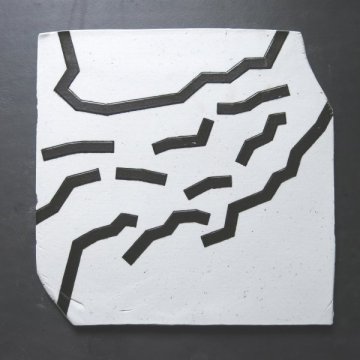 Territori assenyalat XXXXIII, porcellana, 30 x 30 x 1 cm., 2013_w600_h600
